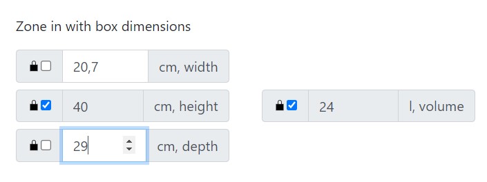 Box dimension helper