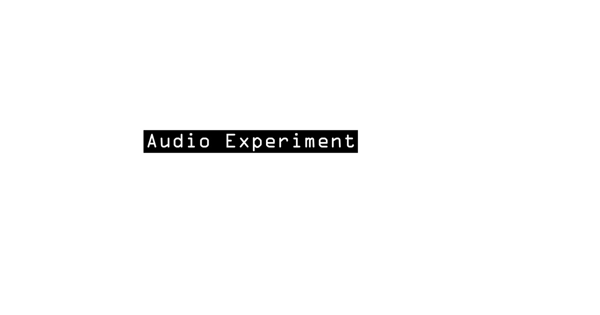 Sound wavelength calculator Audio Experiment